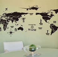 Image result for World Map Wall Decal Sticker