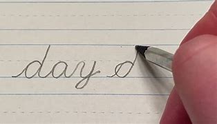 Image result for Day in Cursive
