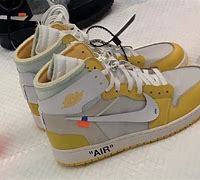 Image result for Off White Air Jordan 1 Yellow