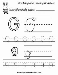 Image result for Letter G Practice Worksheet