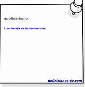 Image result for apolinarismo
