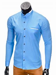 Image result for Blue Long Sleeve Dress Shirt Men