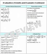 Image result for Limits Cheat Sheet