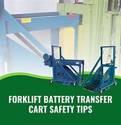 Image result for Forklift Battery Transfer Cart