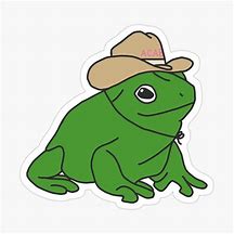 Image result for Cute Frog with Cowboy Hat Drawing