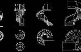 Image result for Spiral Staircase CAD Block