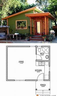 Image result for Contemporary Small Cabin House Plans
