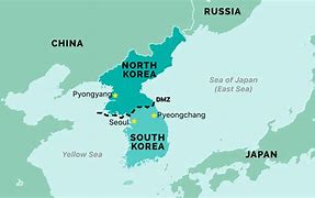 Image result for Where Is North and South Korea