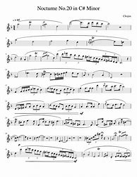 Image result for Chopin Nocturne 20