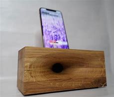 Image result for Wooden Speaker for iPhone