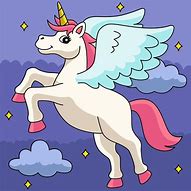 Image result for Flying Unicorn Cartoon