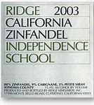 Image result for Ridge Zinfandel Independence School