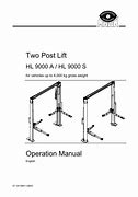 Image result for Two Post Operation Manual