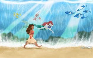 Image result for Moana and Ariel Wallpaper