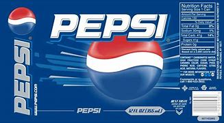 Image result for Pepsi Can Nutrition Label