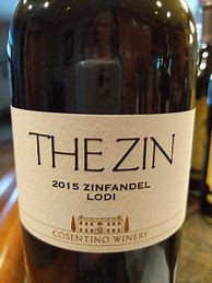 Image result for Cosentino Zinfandel The Zin