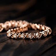 Image result for Rose Gold Bracelet with Diamonds