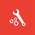 Image result for Gear and Wrench Icon Red