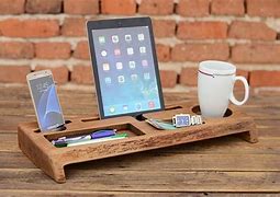 Image result for Land Phone Stand in Wooden