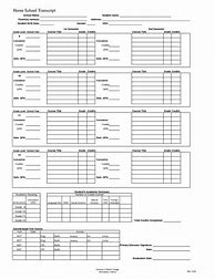 Image result for Blank College Transcript Template