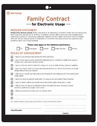 Image result for Family Contract