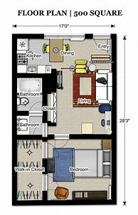 Image result for 500 Sq FT Houses Interior
