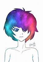 Image result for Hair Drawing Galxy Anime