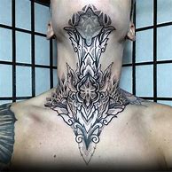 Image result for Black Ink Neck Tattoo