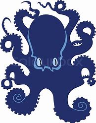 Image result for Underwater Octopus Silhouette