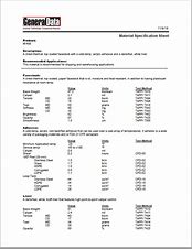 Image result for Material Specification
