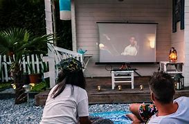 Image result for Outdoor TV Projector