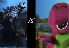 Image result for Godzilla Barney Before After