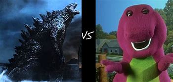 Image result for Godzilla vs Barney
