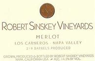 Image result for Robert Sinskey Merlot Reserve