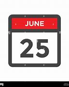 Image result for June 25 Calendar