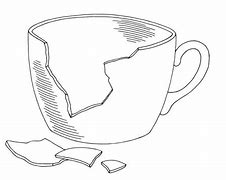 Image result for Broken Cup Cartoon