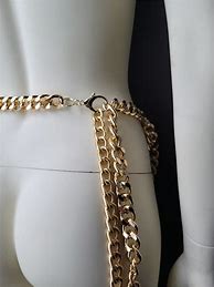Image result for Simple Gold Chain Belt