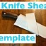 Image result for Knife Sheath Template