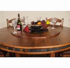 Image result for 60 Inch Round Dining Table with Lazy Susan