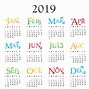 Image result for 2019 Calendar