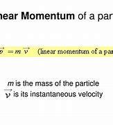 Image result for Linear Momentum Formula