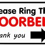 Image result for Please Ring Bell Sign