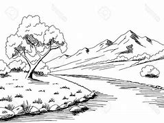 Image result for River Bank Clip Art Black and White