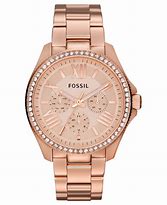 Image result for Black and Rose Gold Fossil Watch