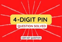Image result for Four-Digit Pin