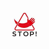 Image result for Triangle Stop Sign with Hand