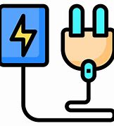 Image result for Plug with Lightning at the Middle Icon