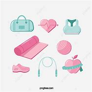 Image result for Pink Cartoon Sports Equipment