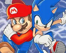 Image result for Mario vs Sonic the Hedgehog