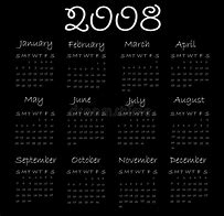 Image result for Calendrier 2008